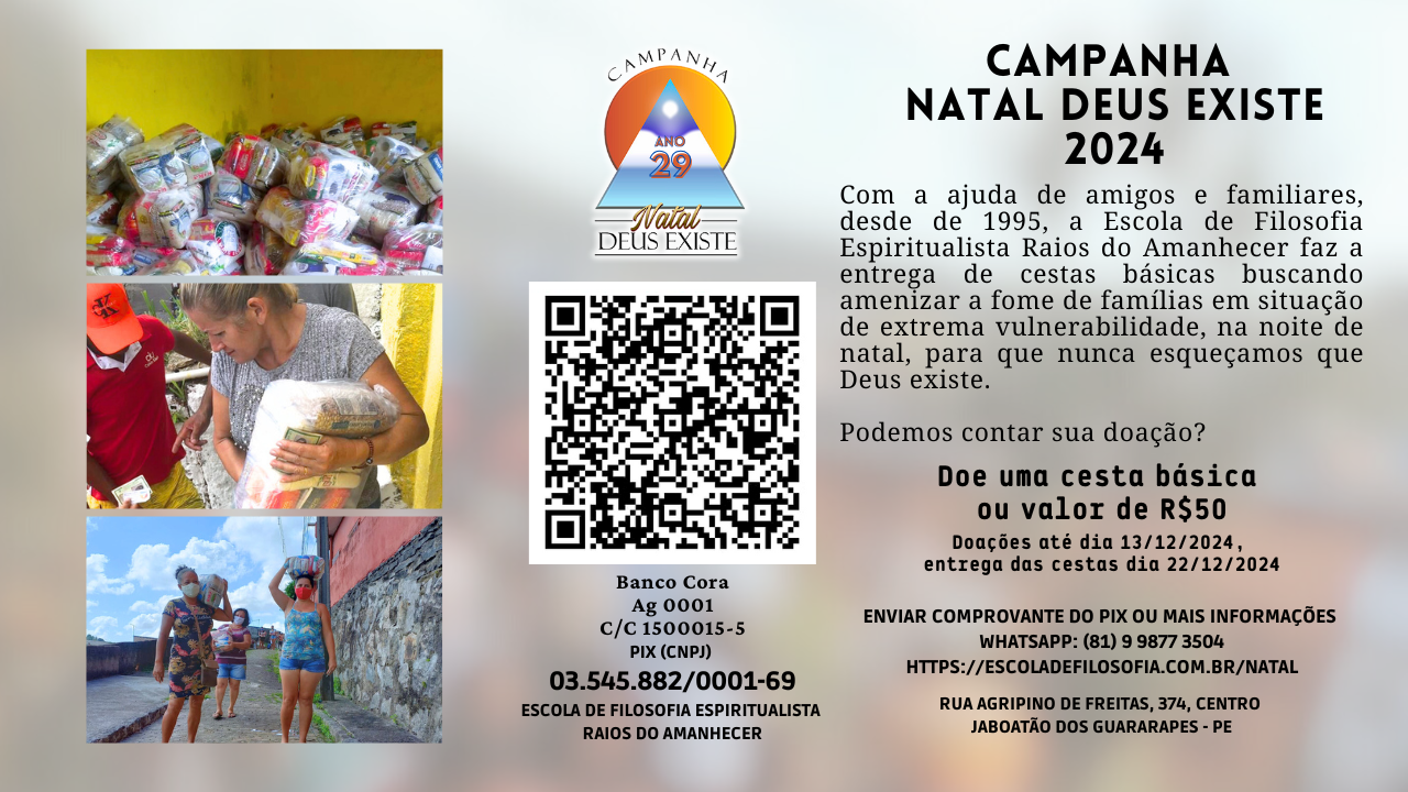 Campanha Natal Deus Existe 2024