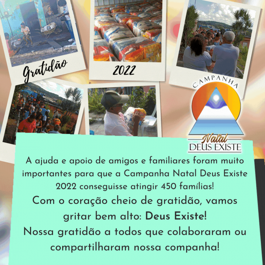 Só temos a AGRADECER!2022